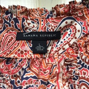 Banana Republic 100% silk paisley shirt, NWT